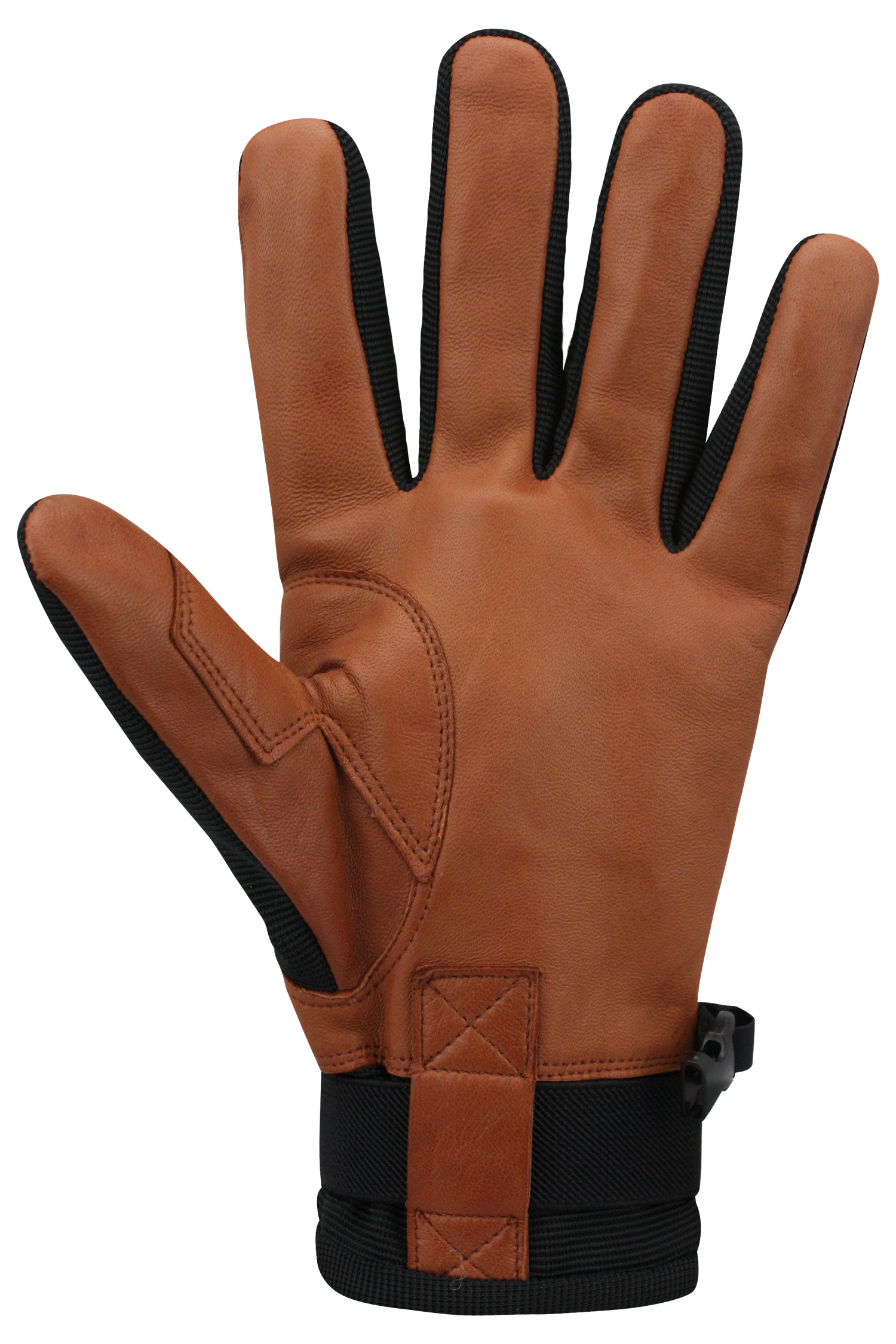 Skater Gloves - Junior, Black/Cognac