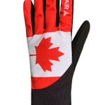 Maple Leaf Race Gloves - Women, Red/White/Black