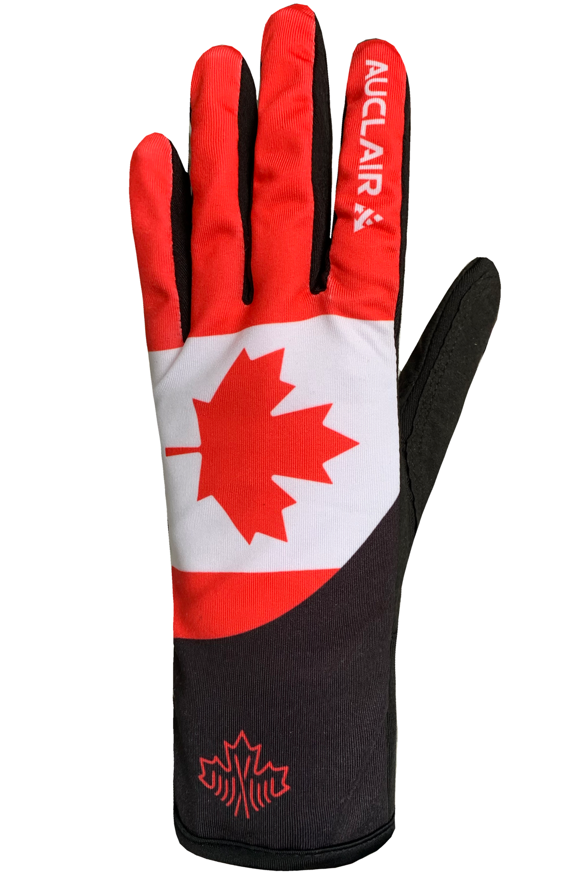Maple Leaf Race Gloves - Women, Red/White/Black