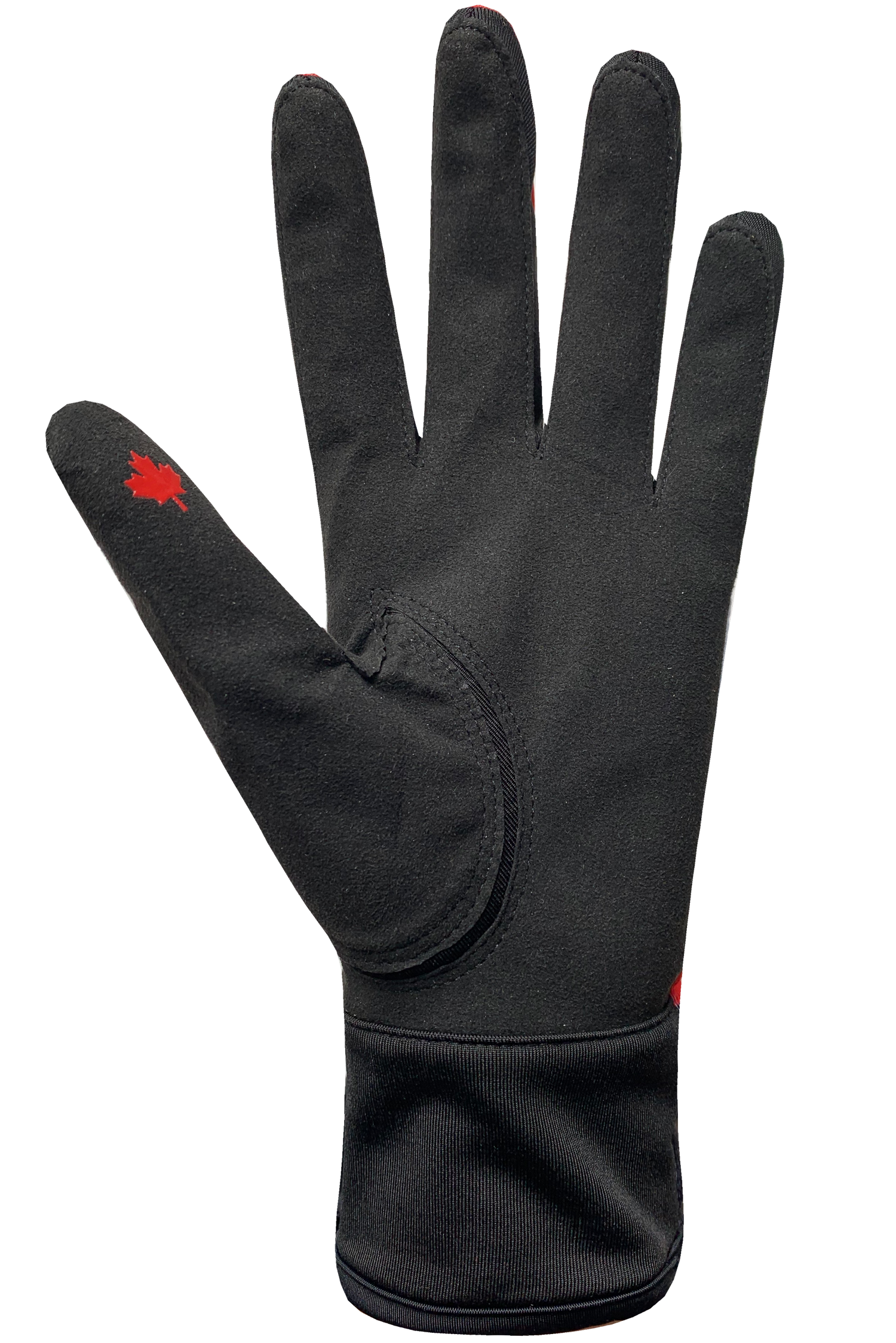 Maple Leaf Race Gloves - Women, Red/White/Black